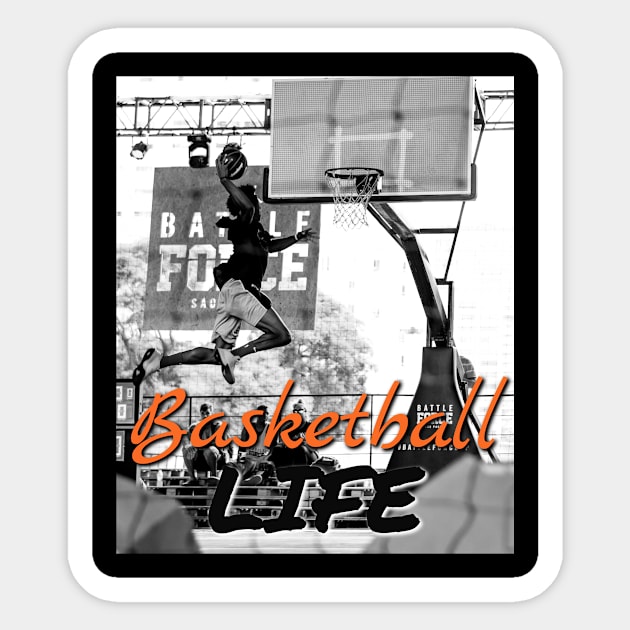 basketball life - basketball gift Sticker by Hercules t shirt shop